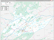 State College Wall Map Premium Style